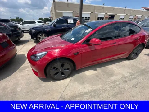 Red 2021 Tesla Model 3 Standard Range Plus for sale in Denton, TX