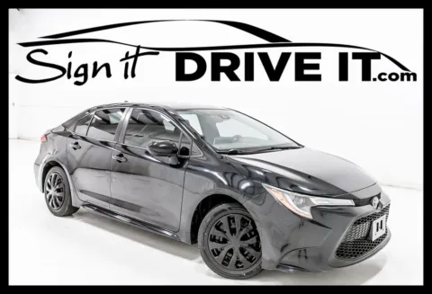 Black 2020 Toyota Corolla LE for sale in Denton, TX