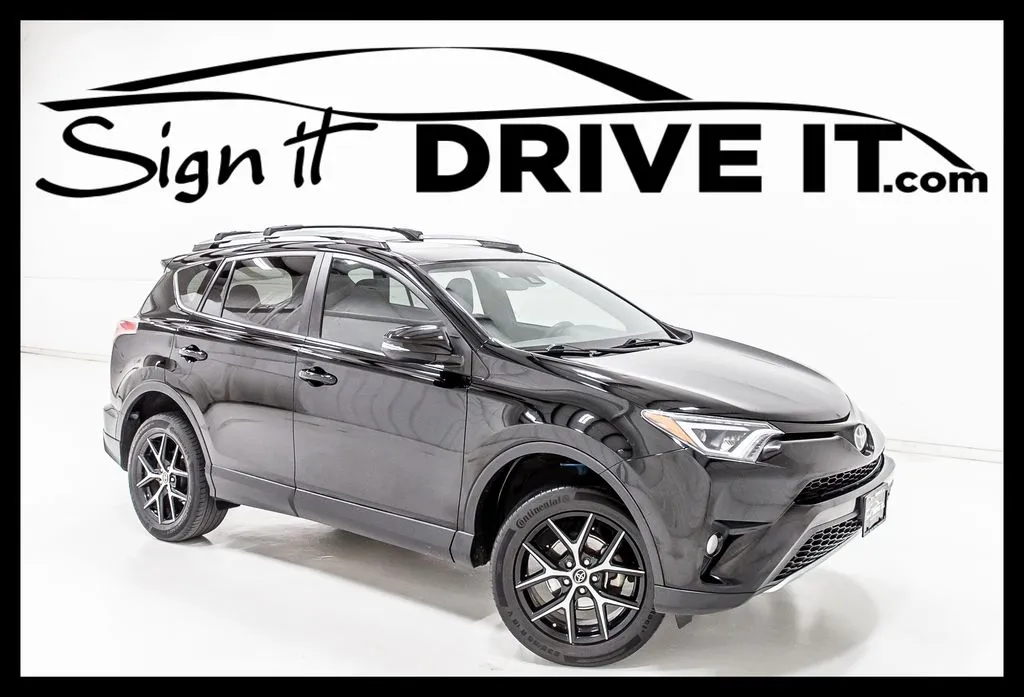 Black 2018 Toyota RAV4 SE for sale in Denton, TX