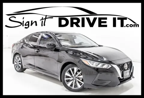 Black 2021 Nissan Sentra SV for sale in Denton, TX