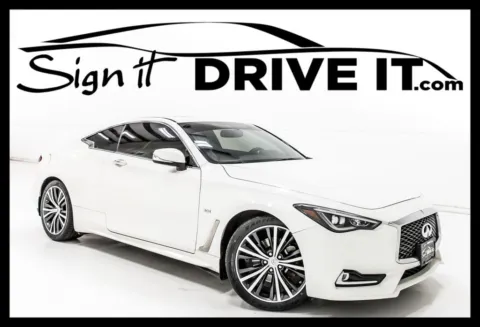 White 2018 INFINITI Q60 3.0t LUXE for sale in Denton, TX