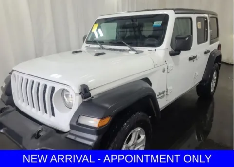 White 2018 Jeep Wrangler Unlimited Sport S for sale in Denton, TX