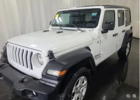 White 2018 Jeep Wrangler Unlimited Sport S for sale in Denton, TX