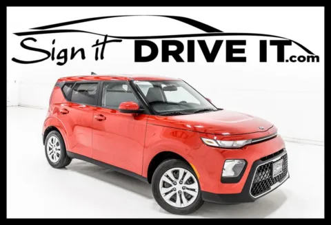 Red 2021 Kia Soul LX for sale in Denton, TX