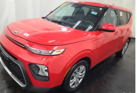 Red 2021 Kia Soul LX for sale in Denton, TX