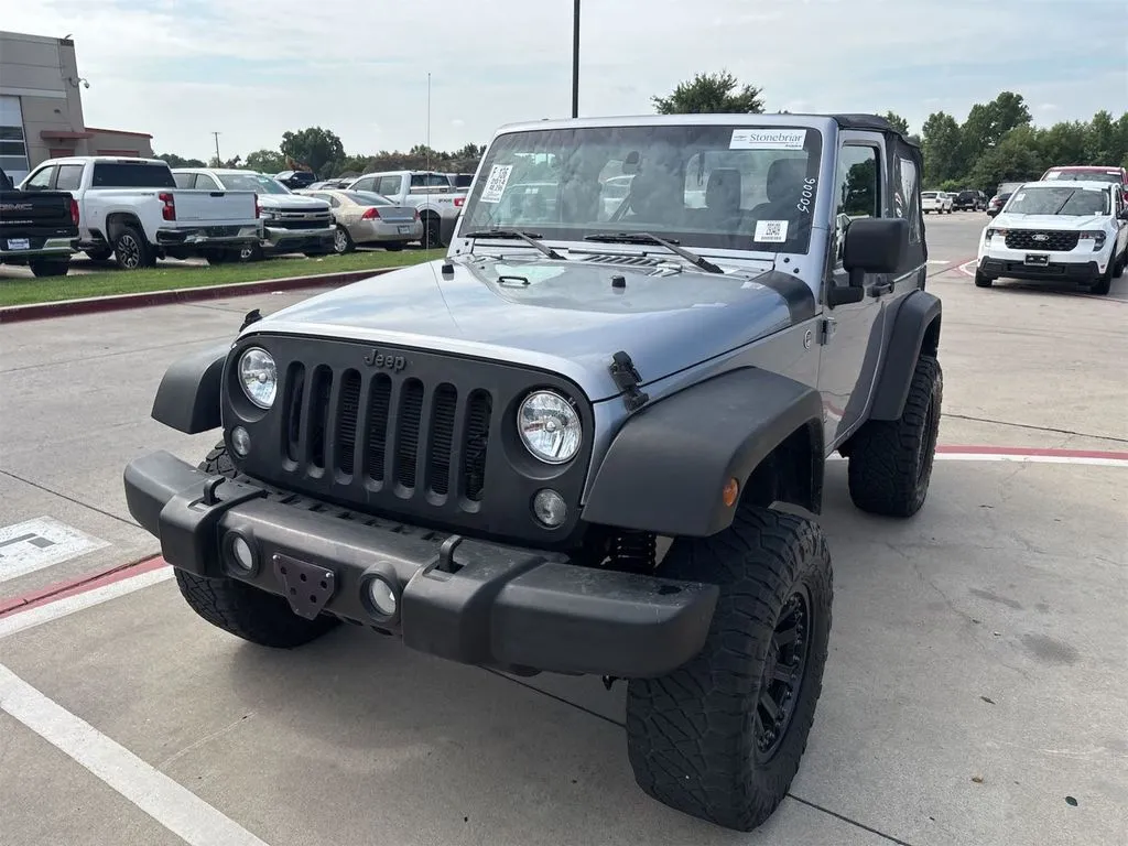Silver 2014 Jeep Wrangler Sport for sale in Denton, TX