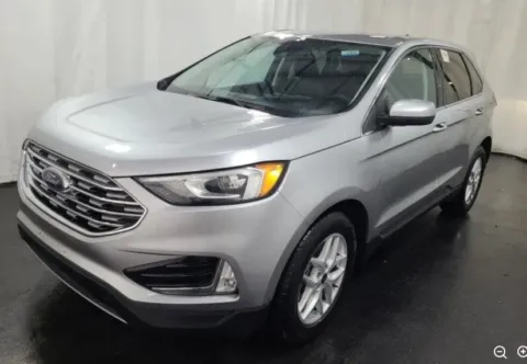 Silver 2021 Ford Edge SEL for sale in Denton, TX