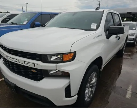 White 2021 Chevrolet Silverado 1500 Custom for sale in Denton, TX