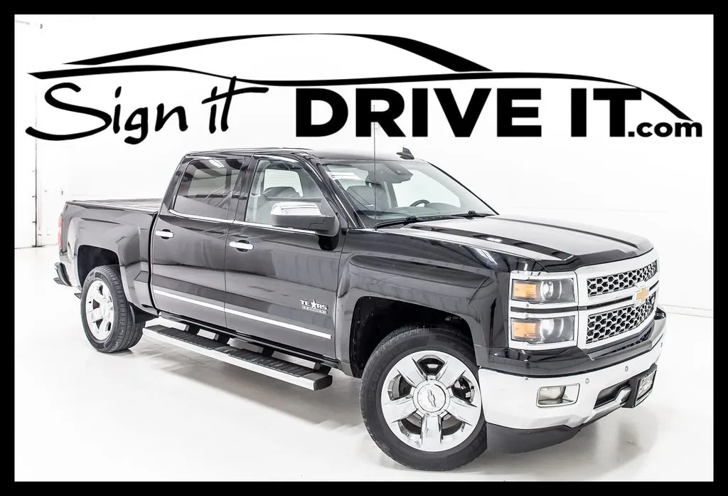 Black 2015 Chevrolet Silverado 1500 LTZ for sale in Denton, TX