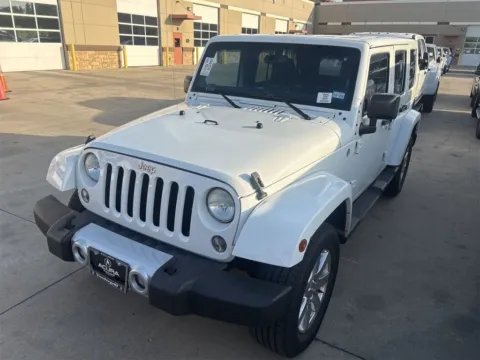 White 2014 Jeep Wrangler Unlimited Sahara for sale in Denton, TX