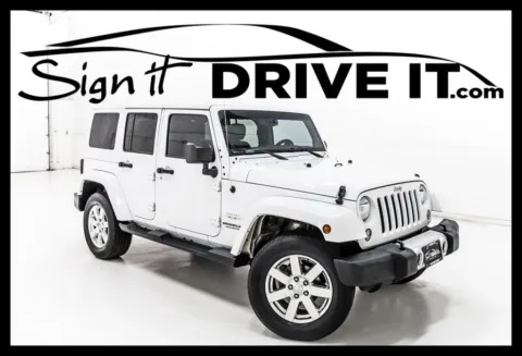 White 2014 Jeep Wrangler Unlimited Sahara for sale in Denton, TX