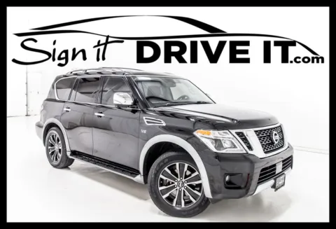 Black 2018 Nissan Armada Platinum for sale in Denton, TX