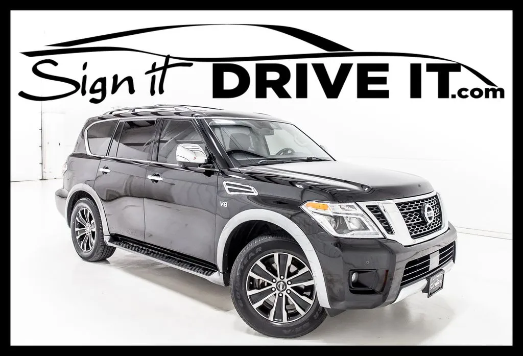 Black 2018 Nissan Armada Platinum for sale in Denton, TX