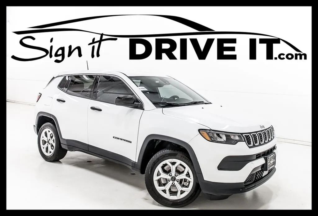 White 2025 Jeep Compass Sport for sale in Denton, TX