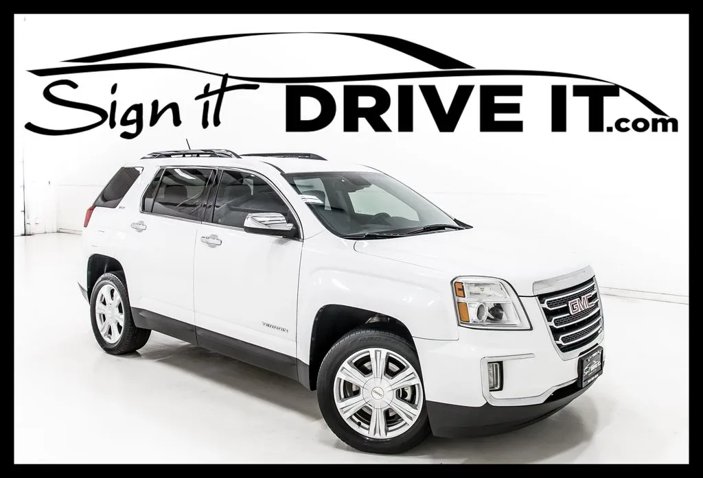 White 2016 GMC Terrain SLT for sale in Denton, TX