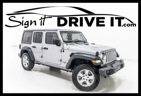 Silver 2020 Jeep Wrangler Unlimited Sport S for sale in Denton, TX
