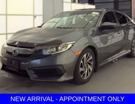Gray 2018 Honda Civic EX for sale in Denton, TX