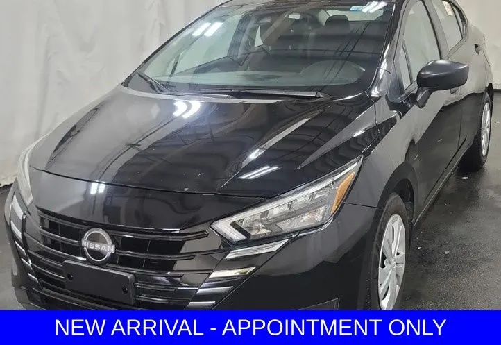 Black 2025 Nissan Versa 1.6 S for sale in Denton, TX