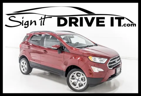 Red 2021 Ford EcoSport SE for sale in Denton, TX