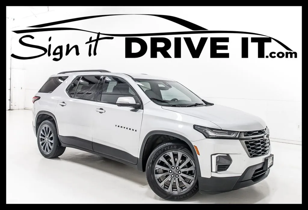Silver 2022 Chevrolet Traverse RS for sale in Denton, TX