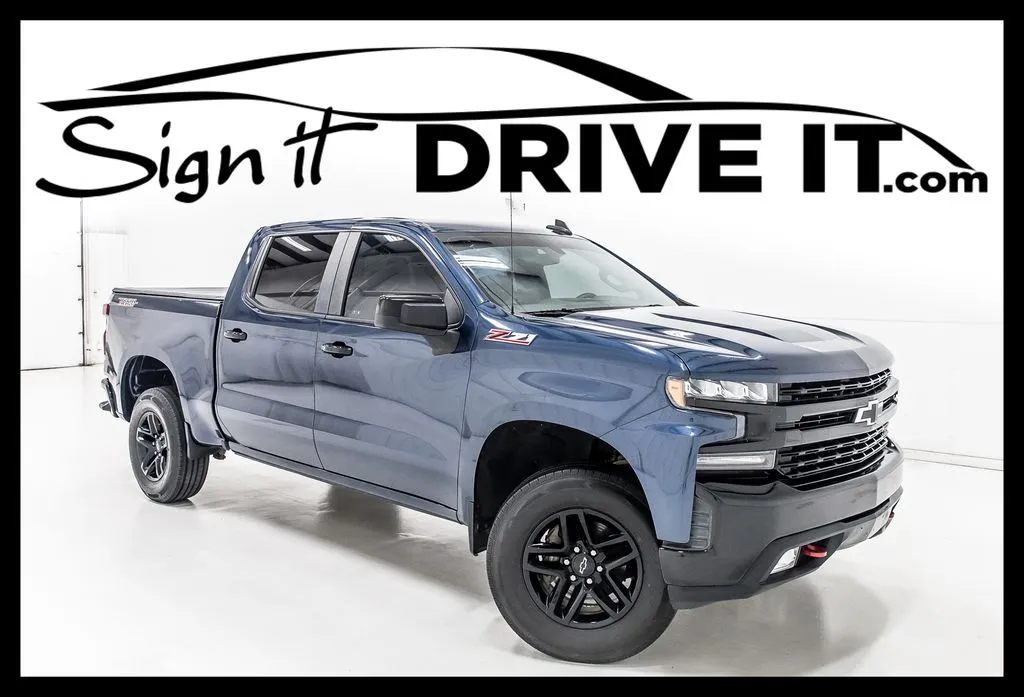 Blue 2019 Chevrolet Silverado 1500 LT Trail Boss for sale in Denton, TX