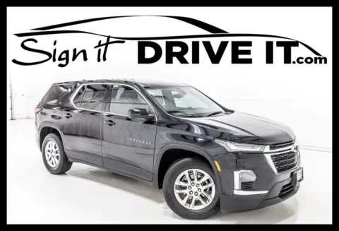 Black 2023 Chevrolet Traverse LS for sale in Denton, TX