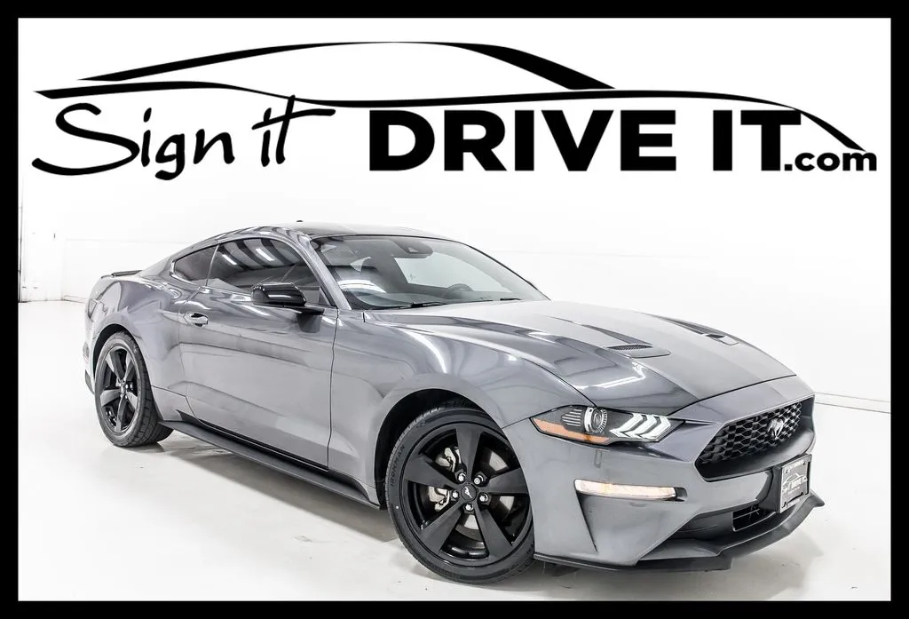 Gray 2022 Ford Mustang EcoBoost for sale in Denton, TX