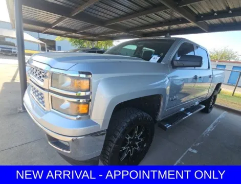 Silver 2015 Chevrolet Silverado 1500 LT for sale in Denton, TX