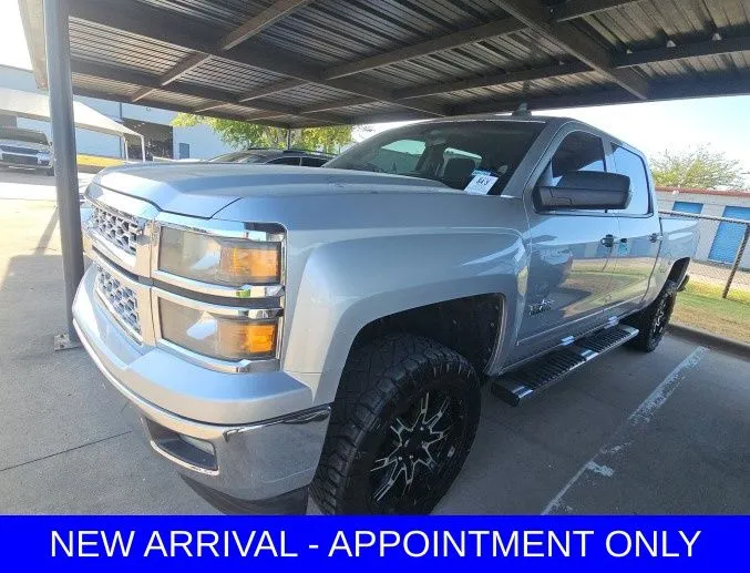 Silver 2015 Chevrolet Silverado 1500 LT for sale in Denton, TX