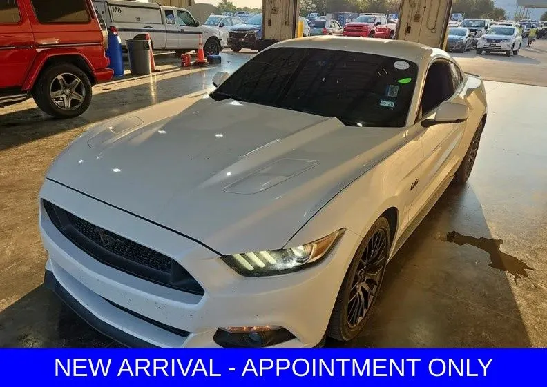 White 2017 Ford Mustang GT Premium for sale in Denton, TX