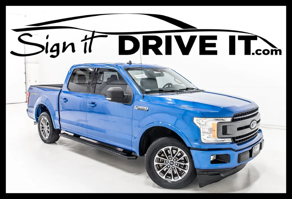 Blue 2019 Ford F-150 XLT for sale in Denton, TX