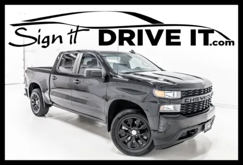 Black 2021 Chevrolet Silverado 1500 Custom for sale in Denton, TX