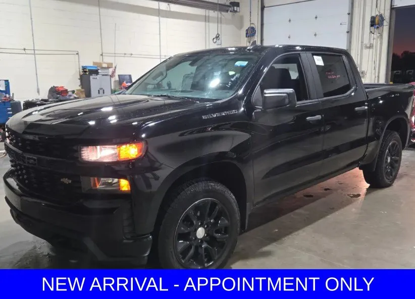 Black 2021 Chevrolet Silverado 1500 Custom for sale in Denton, TX
