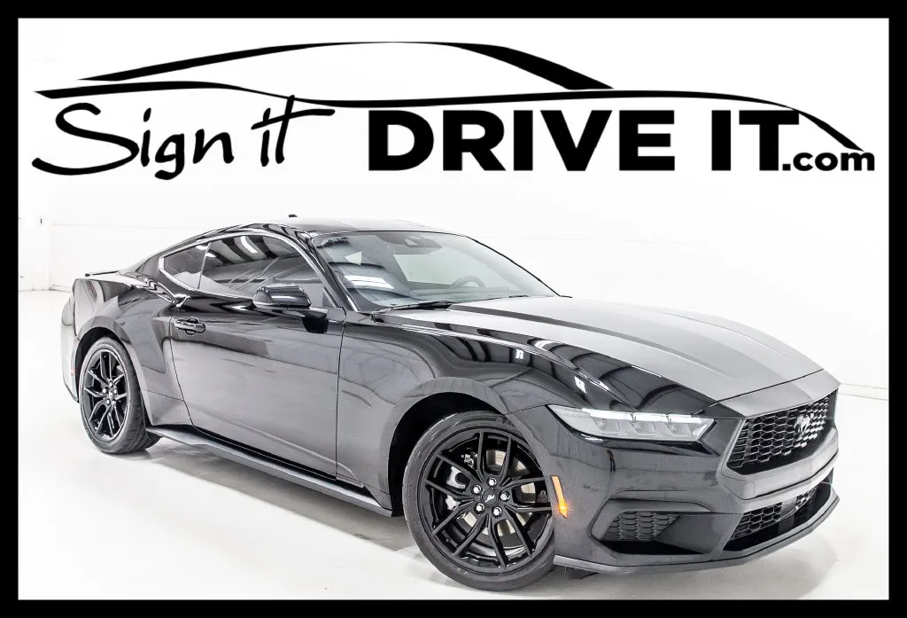Black 2024 Ford Mustang EcoBoost Premium for sale in Denton, TX