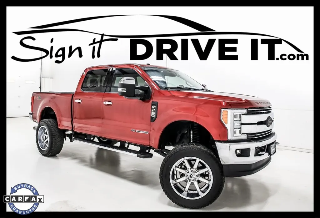 Red 2018 Ford F-250SD Lariat for sale in Denton, TX