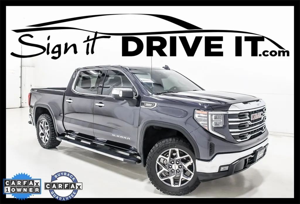 Gray 2022 GMC Sierra 1500 SLT for sale in Denton, TX
