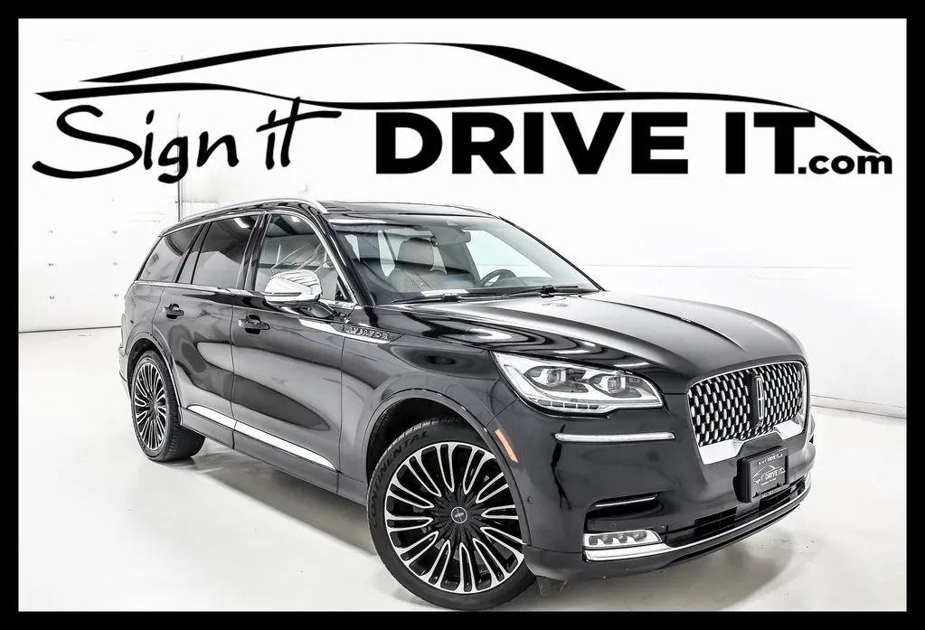 Black 2021 Lincoln Aviator Black Label for sale in Denton, TX
