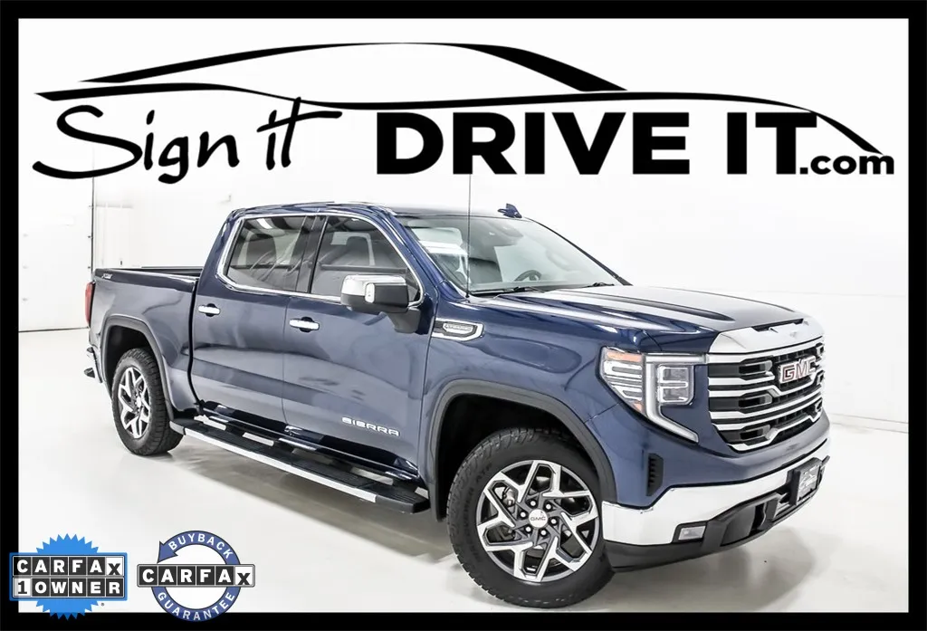 Blue 2023 GMC Sierra 1500 SLT for sale in Denton, TX