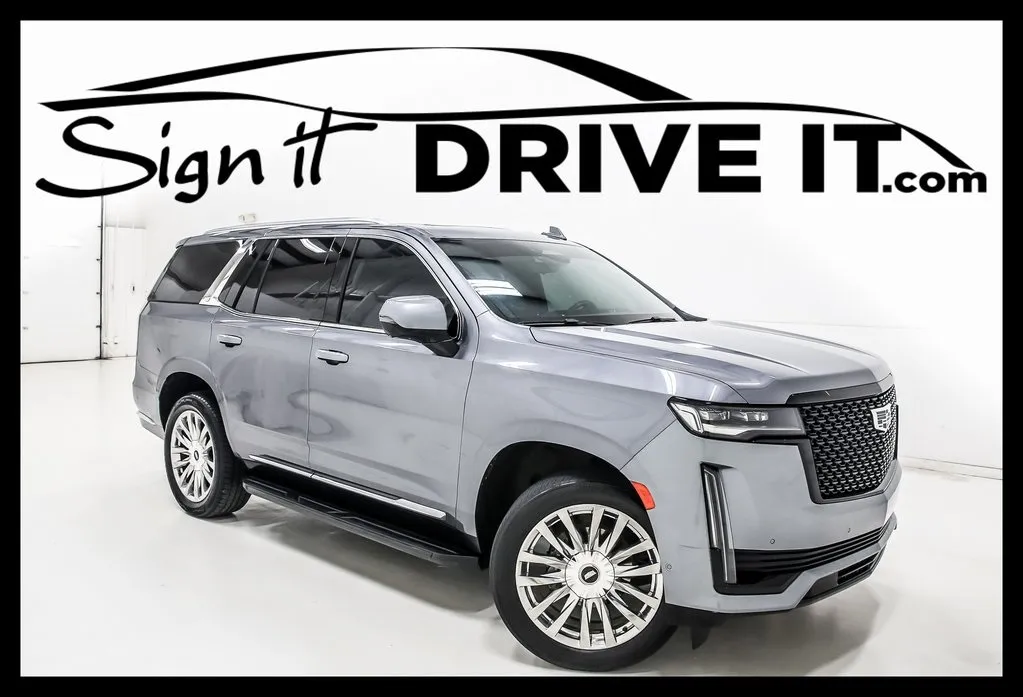 Gray 2021 Cadillac Escalade Premium Luxury for sale in Denton, TX