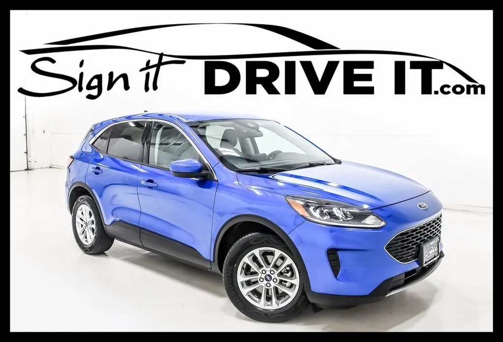 Blue 2021 Ford Escape Hybrid SE for sale in Denton, TX