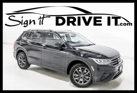 Black 2022 Volkswagen Tiguan 2.0T SE for sale in Denton, TX