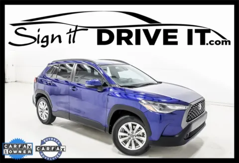 Blue 2022 Toyota Corolla Cross LE for sale in Denton, TX