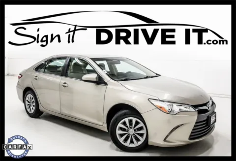 Beige 2017 Toyota Camry LE for sale in Denton, TX