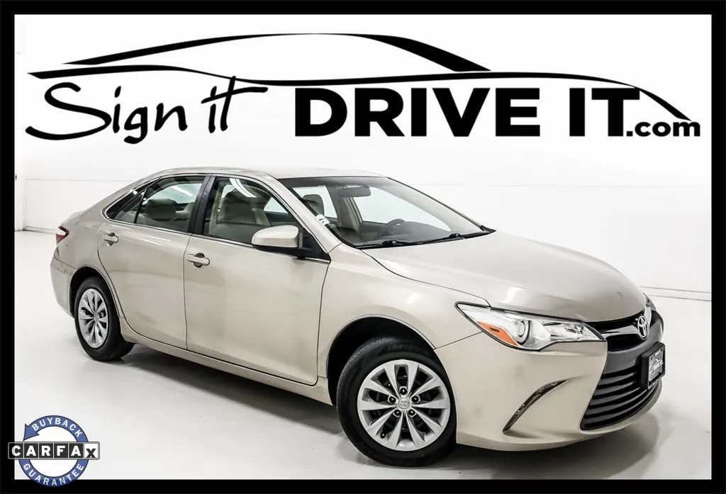 Beige 2017 Toyota Camry LE for sale in Denton, TX