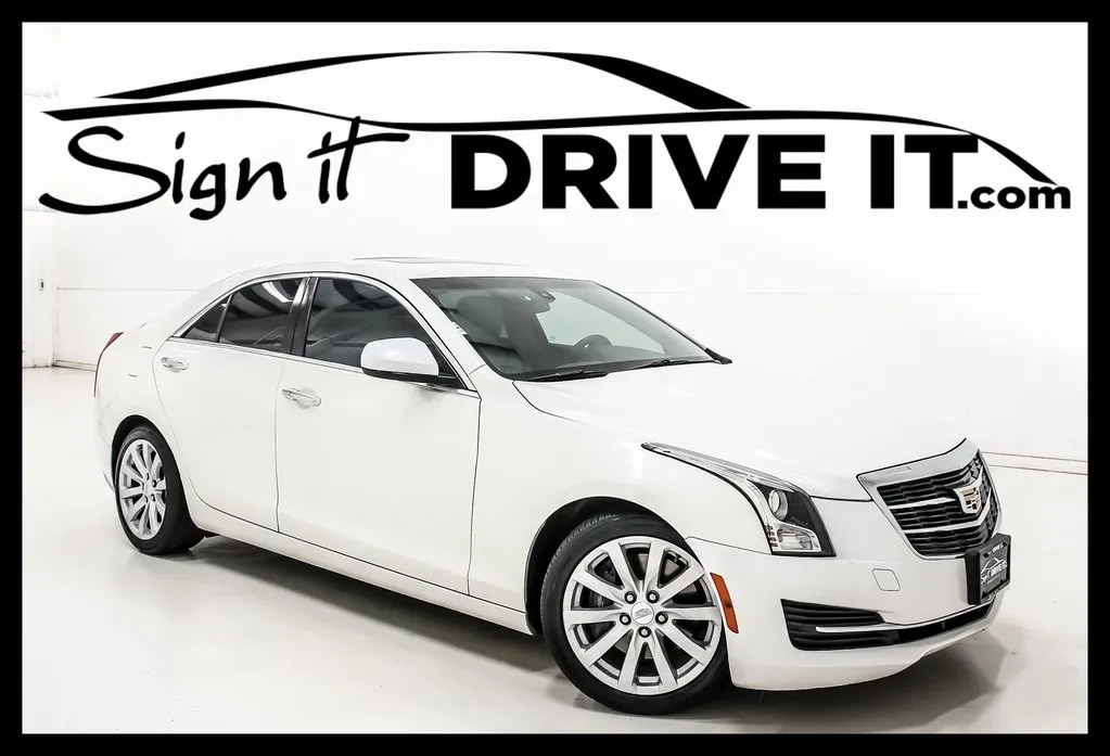 White 2018 Cadillac ATS 2.0L Turbo for sale in Denton, TX