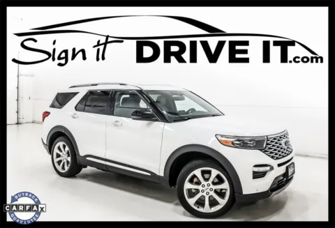 White 2020 Ford Explorer Platinum for sale in Denton, TX