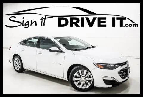 White 2021 Chevrolet Malibu LT for sale in Denton, TX
