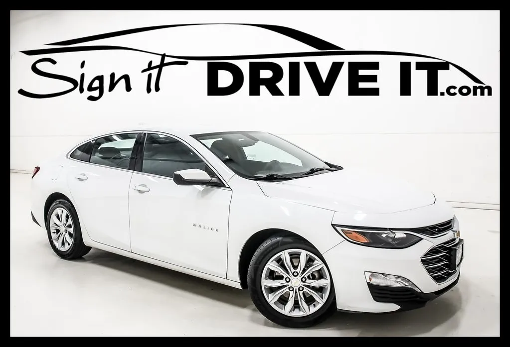 White 2021 Chevrolet Malibu LT for sale in Denton, TX
