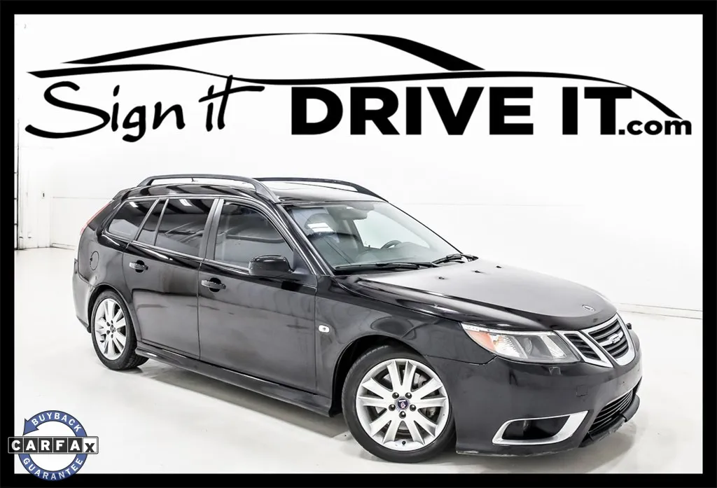Black 2008 Saab 9-3 Aero for sale in Denton, TX