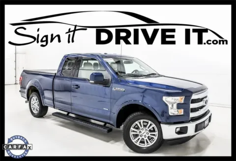 Blue 2016 Ford F-150 Lariat for sale in Denton, TX